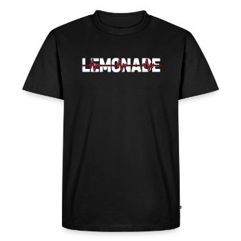 Rythme cardiaque de l’électrocardiogramme de limonade - T-shirt Premium bio Homme - noir - Devant - Nico (187cm)