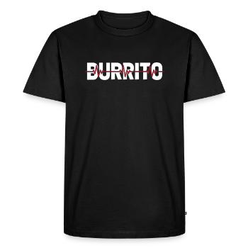 Burrito Ekg Heartbeat - T-shirt Premium bio Homme - noir - Devant - Nico (187cm)