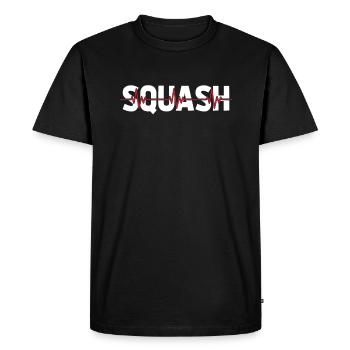 Squash Ekg Heartbeat - Men's Premium Organic T-Shirt - black - Front - Nico (187cm)