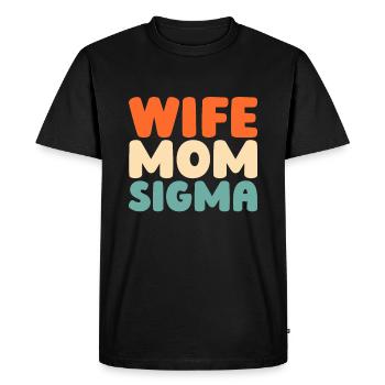 Sorority Soroitas Sigma Mama - Men's Premium Organic T-Shirt - black - Front - Nico (187cm)