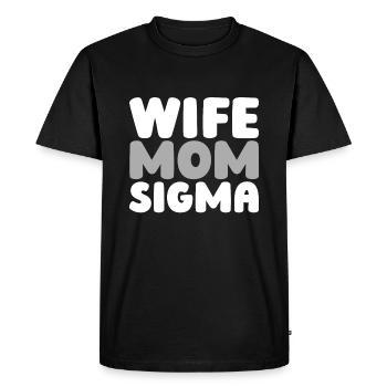 Sororité Soroitas Sigma Mama - T-shirt Premium bio Homme - noir - Devant - Nico (187cm)