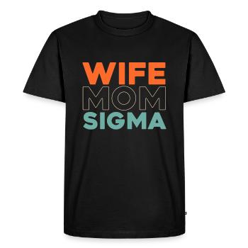 Sorority Soroitas Sigma Mama - Men's Premium Organic T-Shirt - black - Front - Nico (187cm)