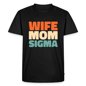 Sorority Soroitas Sigma Mama - Men's Premium Organic T-Shirt - black - Front - Nico (187cm)