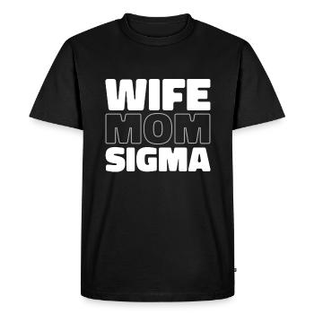 Sororité Soroitas Sigma Mama - T-shirt Premium bio Homme - noir - Devant - Nico (187cm)