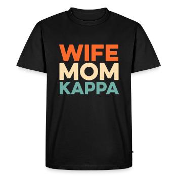 Sorority Soroitas Kappa Mama - Men's Premium Organic T-Shirt - black - Front - Nico (187cm)