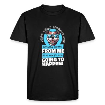 American Bully - T-shirt Premium bio Homme - noir - Devant - Nico (187cm)