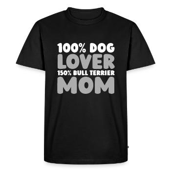 Bull terrier - T-shirt Premium bio Homme - noir - Devant - Nico (187cm)