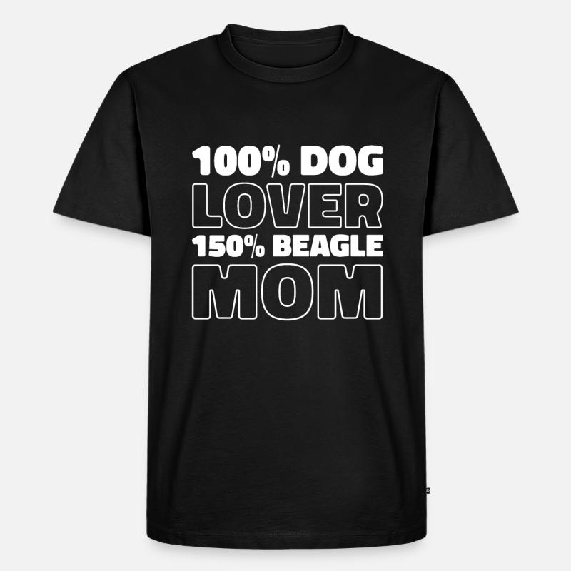 Beagle - Männer Premium Bio T-Shirt - Schwarz