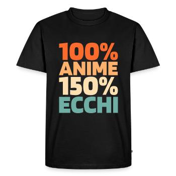 Manga d’anime - T-shirt Premium bio Homme - noir - Devant - Nico (187cm)