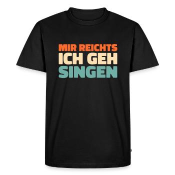 Choriste J’en ai assez, je vais chanter - T-shirt Premium bio Homme - noir - Devant - Nico (187cm)