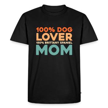 Épagneul breton - T-shirt Premium bio Homme - noir - Devant - Nico (187cm)