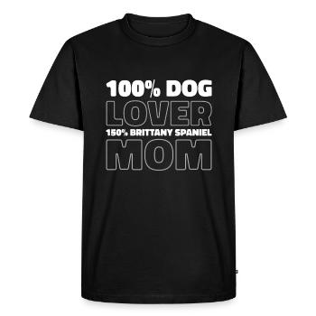 Épagneul breton - T-shirt Premium bio Homme - noir - Devant - Nico (187cm)