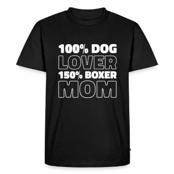 Boxer Dog German Boxer - Men's Premium Organic T-Shirt - black - Front - Nico (187cm)