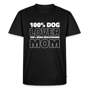 Irish wolfhound - Men's Premium Organic T-Shirt - black - Front - Nico (187cm)