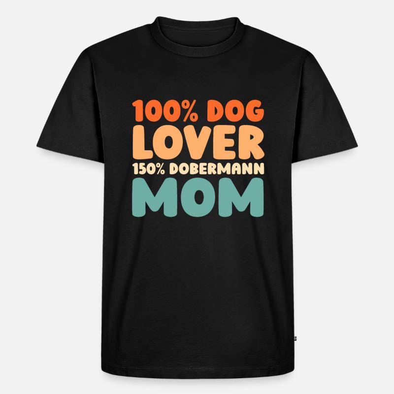 Dobermann - Männer Premium Bio T-Shirt - Schwarz