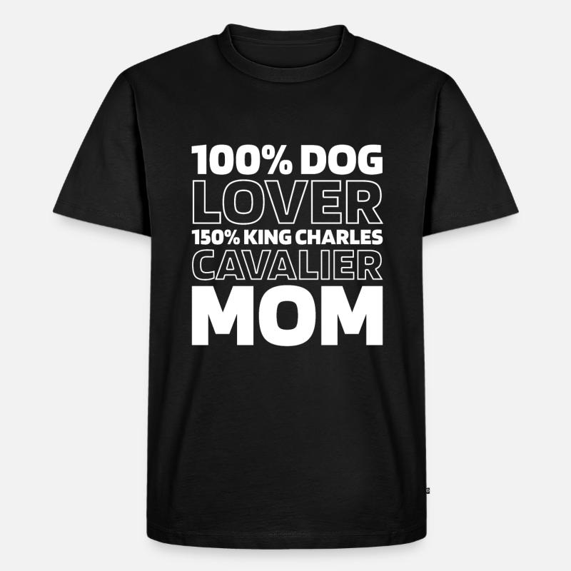 King Charles Cavalier - Männer Premium Bio T-Shirt - Schwarz