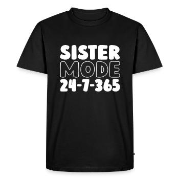 Sorority Soroitas Sister Mode - Men's Premium Organic T-Shirt - black - Front - Nico (187cm)