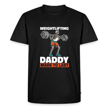 Weightlifting Weightlifting Skeleton - Men's Premium Organic T-Shirt - black - Front - Nico (187cm)