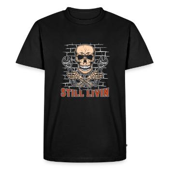Tournevis Accordeur - T-shirt Premium bio Homme - noir - Devant - Nico (187cm)
