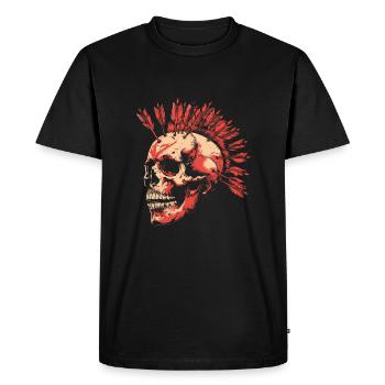 Chasse à l’arc Chasse à l’arc Iroquois - T-shirt Premium bio Homme - noir - Devant - Nico (187cm)