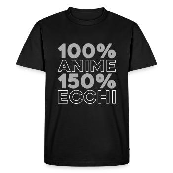 Manga d’anime - T-shirt Premium bio Homme - noir - Devant - Nico (187cm)