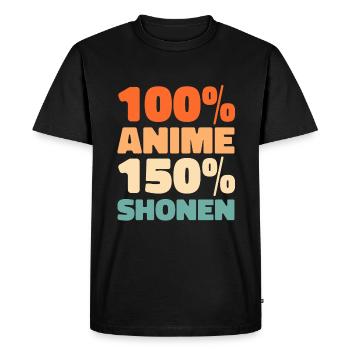 Manga d’anime - T-shirt Premium bio Homme - noir - Devant - Nico (187cm)