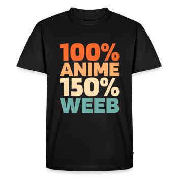 Manga d’anime - T-shirt Premium bio Homme - noir - Devant - Nico (187cm)