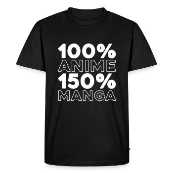 Manga d’anime - T-shirt Premium bio Homme - noir - Devant - Nico (187cm)