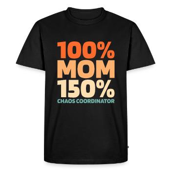 Maman Maman - T-shirt Premium bio Homme - noir - Devant - Nico (187cm)