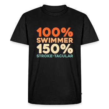 Nageurs nageurs - T-shirt Premium bio Homme - noir - Devant - Nico (187cm)