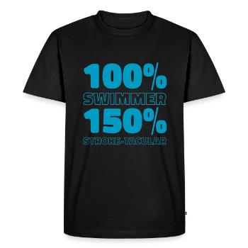 Nageurs nageurs - T-shirt Premium bio Homme - noir - Devant - Nico (187cm)