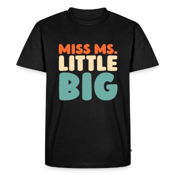 Sorority Soroitas Big Sister - Men's Premium Organic T-Shirt - black - Front - Nico (187cm)