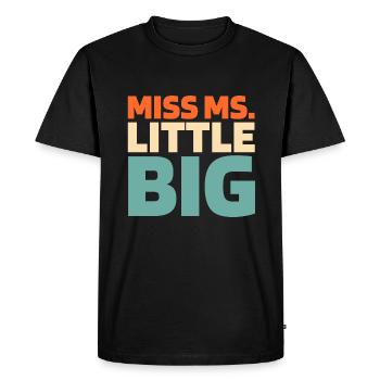 Sorority Soroitas Little Sister - Men's Premium Organic T-Shirt - black - Front - Nico (187cm)