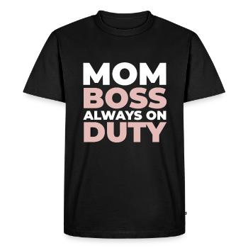 Maman Maman - T-shirt Premium bio Homme - noir - Devant - Nico (187cm)