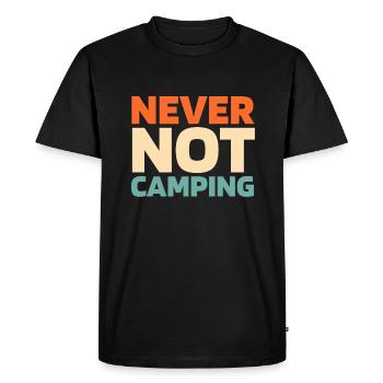 Tent Camping Camping - Men's Premium Organic T-Shirt - black - Front - Nico (187cm)