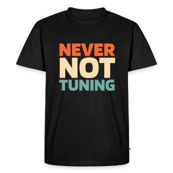 Tournevis accordeur - T-shirt Premium bio Homme - noir - Devant - Nico (187cm)