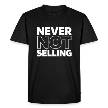 Consultant en assurance Courtier d’assurance - T-shirt Premium bio Homme - noir - Devant - Nico (187cm)