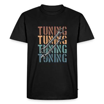 Tournevis accordeur - T-shirt Premium bio Homme - noir - Devant - Nico (187cm)