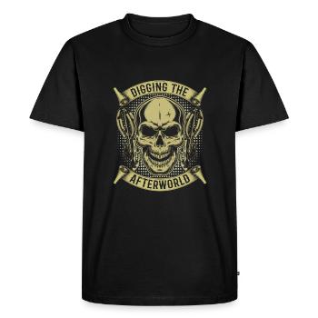 Chasse à l’arc Squelette de chasseur à l’arc - T-shirt Premium bio Homme - noir - Devant - Nico (187cm)