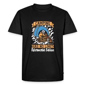 Tent Camping Camping Skeleton - Men's Premium Organic T-Shirt - black - Front - Nico (187cm)