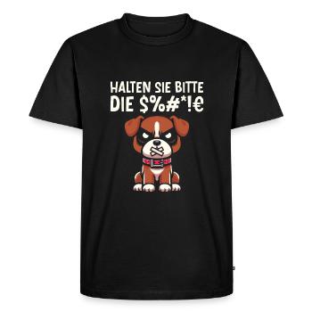 Boxer Chien Boxer allemand Boxer - T-shirt Premium bio Homme - noir - Devant - Nico (187cm)
