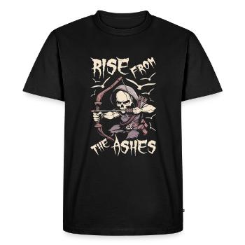 Chasse à l’arc Chasse à l’arc Squelette - T-shirt Premium bio Homme - noir - Devant - Nico (187cm)