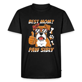 Boxer Dog German Boxer Mother - Men's Premium Organic T-Shirt - black - Front - Nico (187cm)