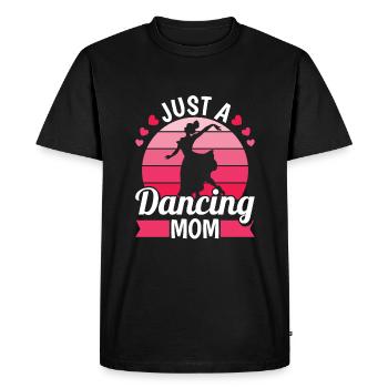 Danseuse Danseuse Juste Une Maman Qui Danse - T-shirt Premium bio Homme - noir - Devant - Nico (187cm)