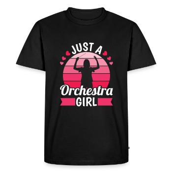 Orchester Just An Orchestra Girl - T-shirt Premium bio Homme - noir - Devant - Nico (187cm)