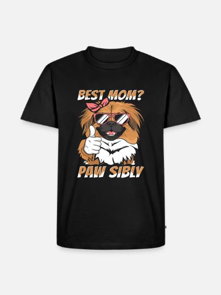 Pekingese Mutter Best Mom Pawsibly - Men's Premium Organic T-Shirt - black