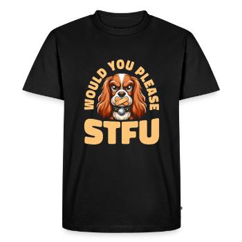 Cocker Spaniel, tais-toi, s’il te plaît, tais-toi - T-shirt Premium bio Homme - noir - Devant - Nico (187cm)