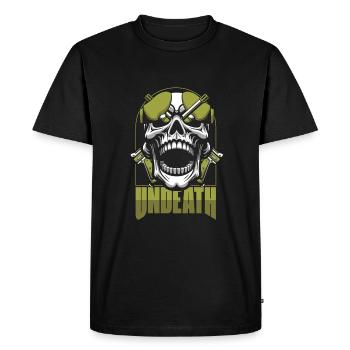 Paintball Crâne Mort-Mort - T-shirt Premium bio Homme - noir - Devant - Nico (187cm)