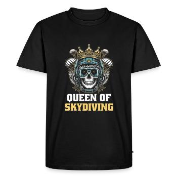 Crâne de parachutiste parachutiste - T-shirt Premium bio Homme - noir - Devant - Nico (187cm)
