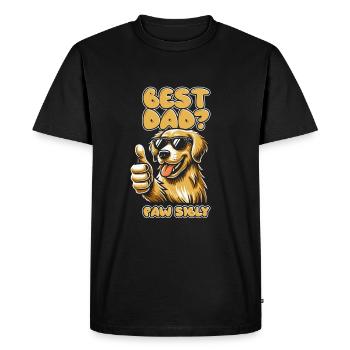 Golden Retriever Père Meilleur Papa Pawsibly - T-shirt Premium bio Homme - noir - Devant - Nico (187cm)